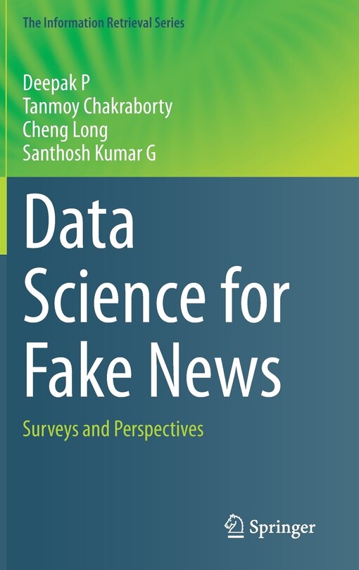 Front cover_Data Science For Fake News