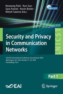 Couverture_Security and Privacy in Communication Networks