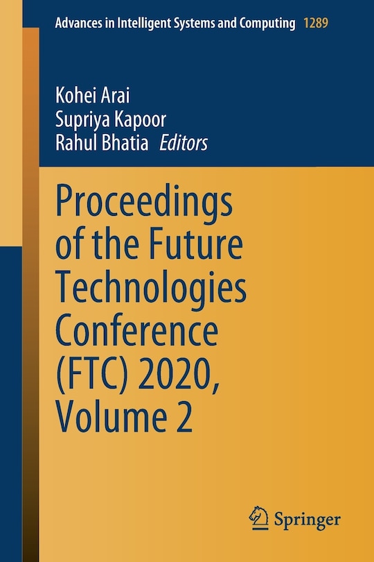 Couverture_Proceedings Of The Future Technologies Conference (ftc) 2020, Volume 2