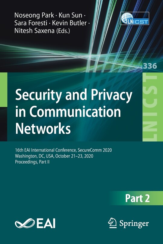 Couverture_Security and Privacy in Communication Networks