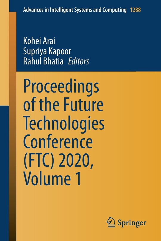 Couverture_Proceedings Of The Future Technologies Conference (ftc) 2020, Volume 1