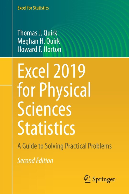 Couverture_Excel 2019 For Physical Sciences Statistics