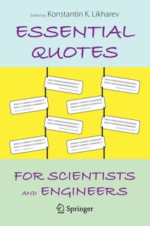 Couverture_Essential Quotes For Scientists And Engineers