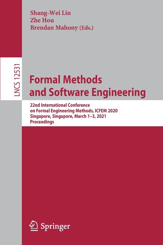Front cover_Formal Methods and Software Engineering