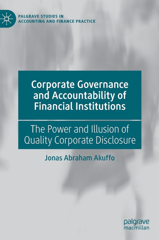 Couverture_Corporate Governance and Accountability of Financial Institutions