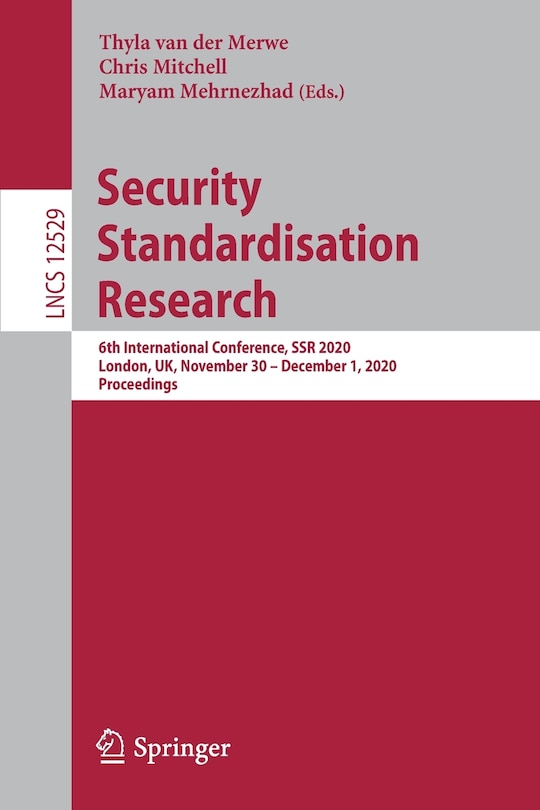 Couverture_Security Standardisation Research
