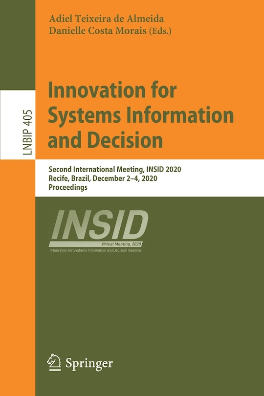 Couverture_Innovation For Systems Information And Decision