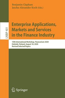 Couverture_Enterprise Applications, Markets and Services in the Finance Industry