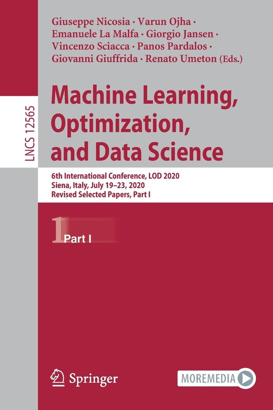 Front cover_Machine Learning, Optimization, and Data Science