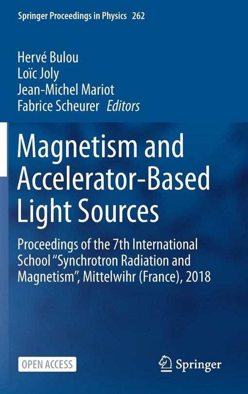 Couverture_Magnetism and Accelerator-Based Light Sources