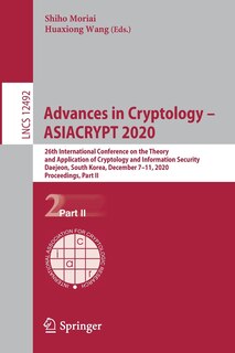 Front cover_Advances in Cryptology - ASIACRYPT 2020