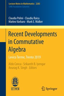 Front cover_Recent Developments In Commutative Algebra