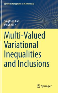 Front cover_Multi-valued Variational Inequalities And Inclusions