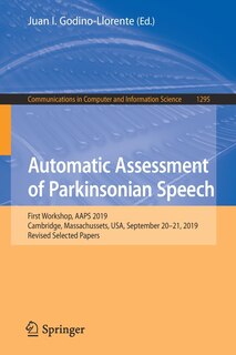Front cover_Automatic Assessment of Parkinsonian Speech