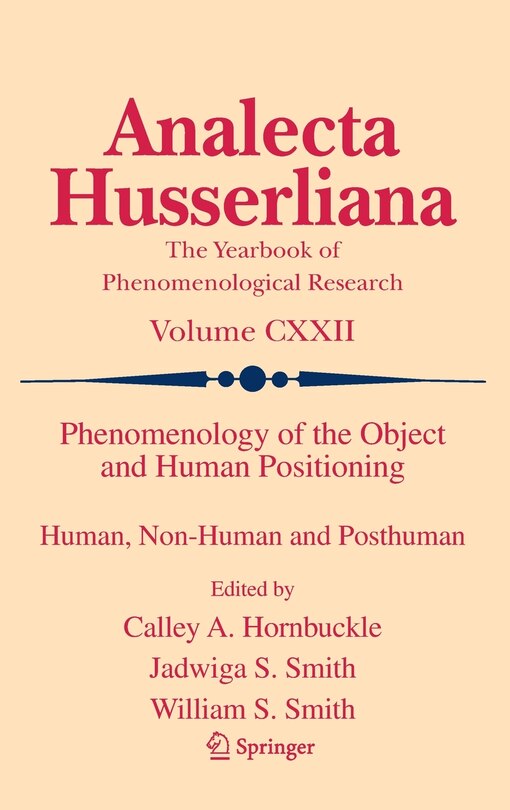 Front cover_Phenomenology Of The Object And Human Positioning
