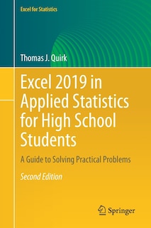 Couverture_Excel 2019 In Applied Statistics For High School Students