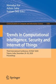 Couverture_Trends In Computational Intelligence, Security And Internet Of Things