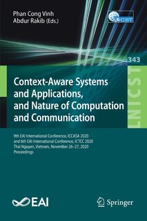 Front cover_Context-Aware Systems and Applications, and Nature of Computation and Communication