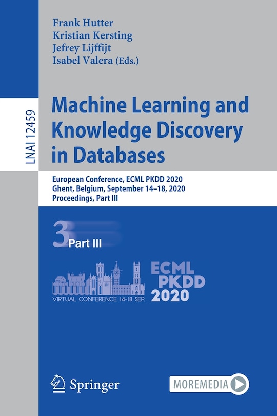 Couverture_Machine Learning And Knowledge Discovery In Databases