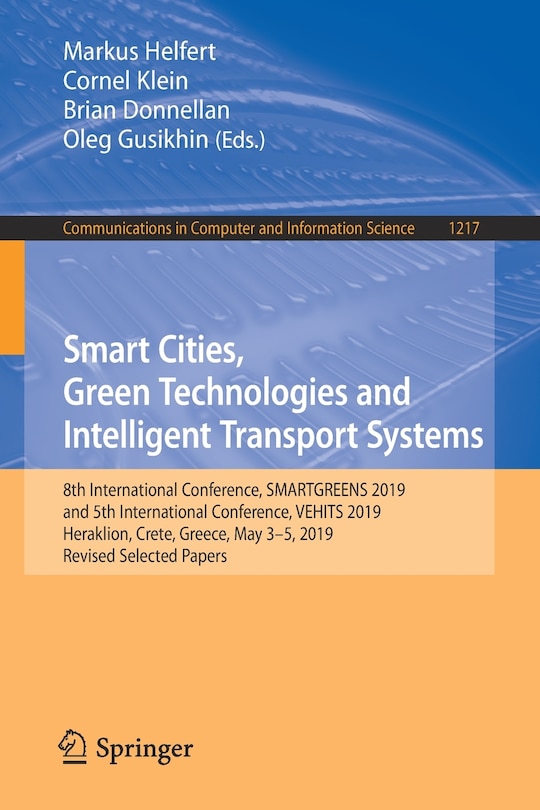 Front cover_Smart Cities, Green Technologies and Intelligent Transport Systems