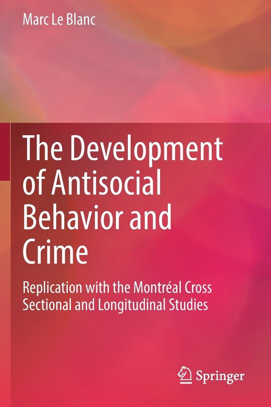 Couverture_The Development of Antisocial Behavior and Crime