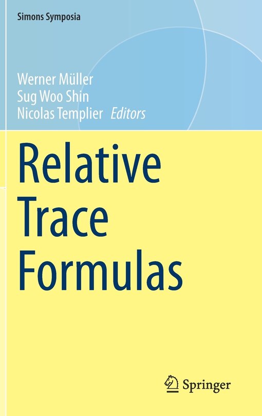 Front cover_Relative Trace Formulas