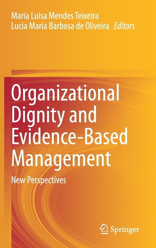 Couverture_Organizational Dignity And Evidence-based Management