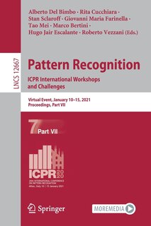 Front cover_Pattern Recognition. Icpr International Workshops and Challenges