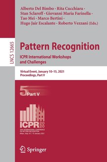 Front cover_Pattern Recognition. ICPR International Workshops and Challenges