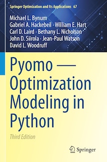 Front cover_Pyomo - Optimization Modeling in Python