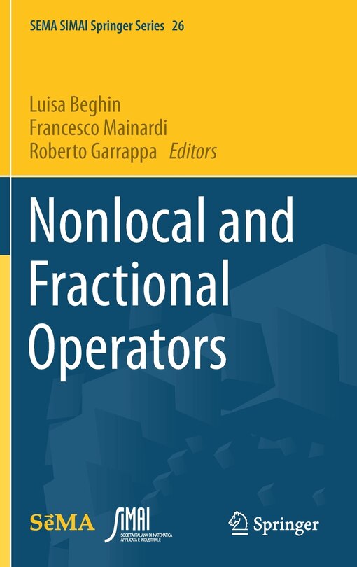 Front cover_Nonlocal and Fractional Operators