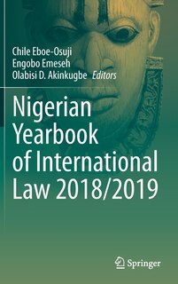 Couverture_Nigerian Yearbook Of International Law 2018/2019