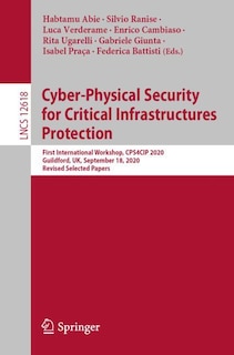 Couverture_Cyber-Physical Security for Critical Infrastructures Protection
