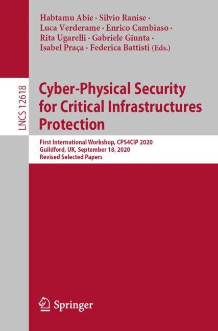 Couverture_Cyber-Physical Security for Critical Infrastructures Protection