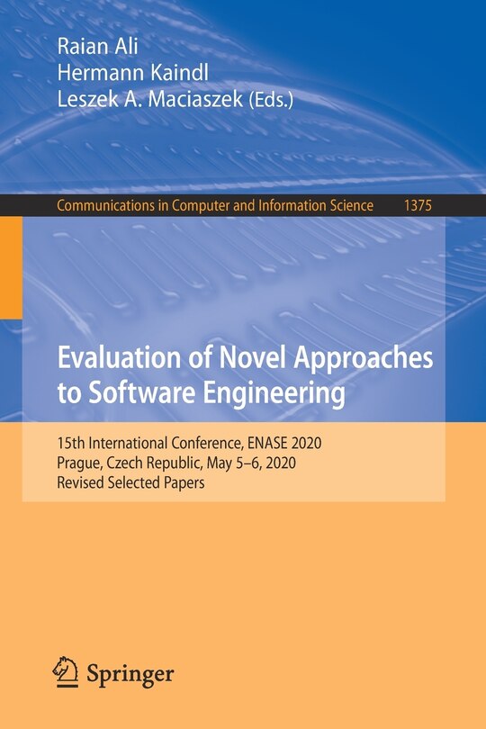 Front cover_Evaluation of Novel Approaches to Software Engineering