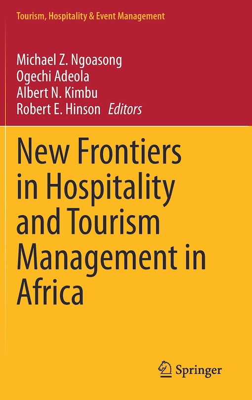 Couverture_New Frontiers In Hospitality And Tourism Management In Africa