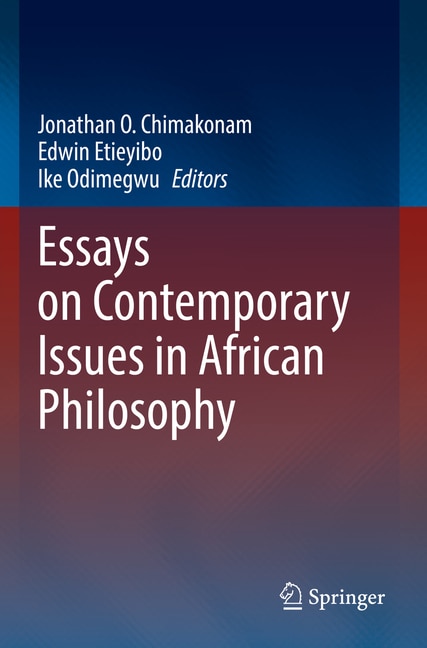 Front cover_Essays on Contemporary Issues in African Philosophy