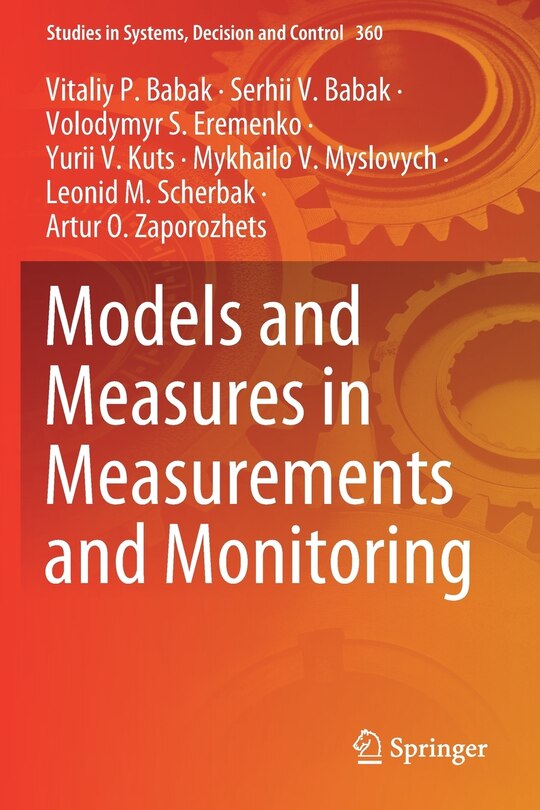 Front cover_Models and Measures in Measurements and Monitoring