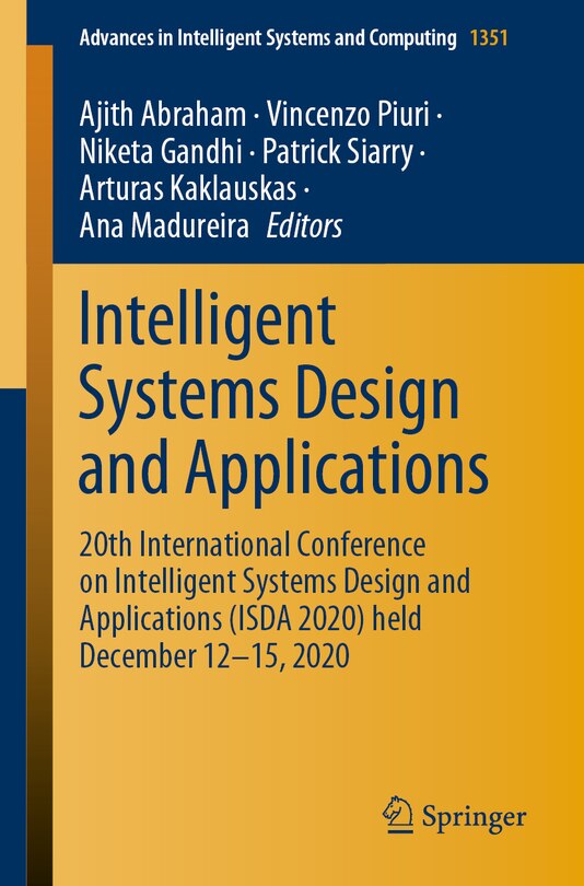 Couverture_Intelligent Systems Design and Applications