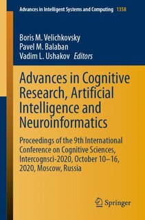 Couverture_Advances in Cognitive Research, Artificial Intelligence and Neuroinformatics