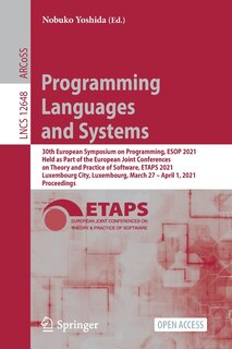 Couverture_Programming Languages and Systems