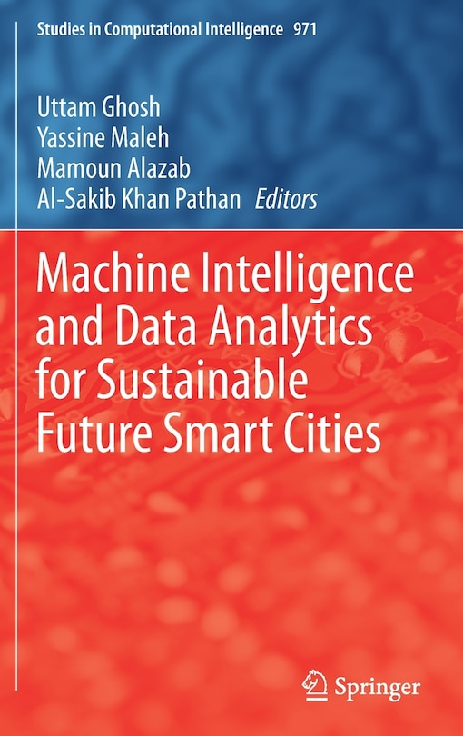 Couverture_Machine Intelligence And Data Analytics For Sustainable Future Smart Cities