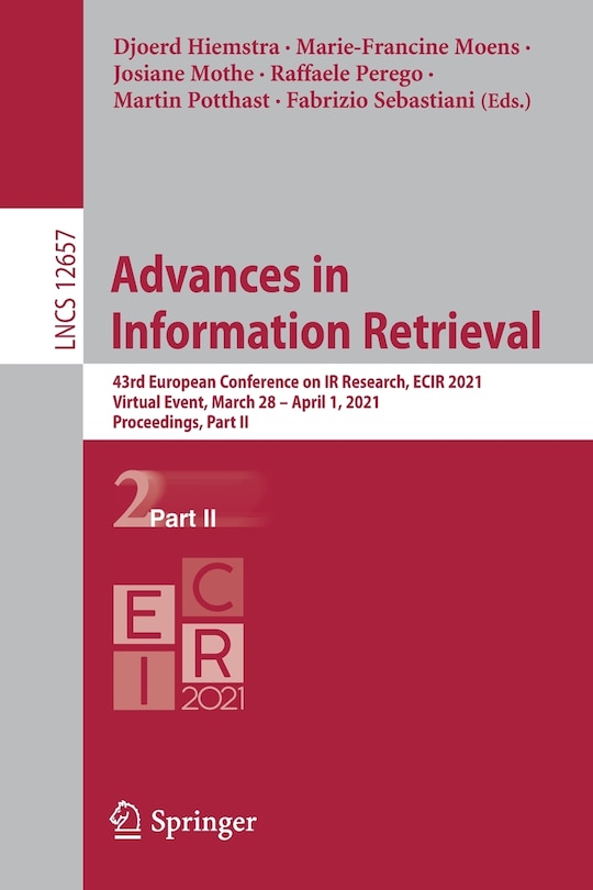 Front cover_Advances in Information Retrieval