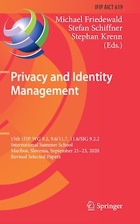 Front cover_Privacy and Identity Management