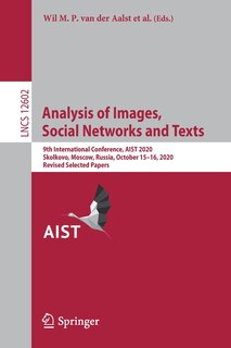 Front cover_Analysis of Images, Social Networks and Texts
