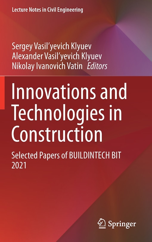 Couverture_Innovations And Technologies In Construction