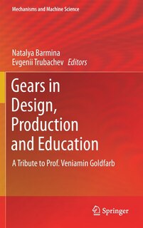 Front cover_Gears in Design, Production and Education