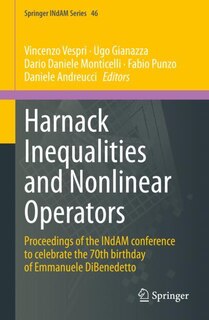 Front cover_Harnack Inequalities And Nonlinear Operators