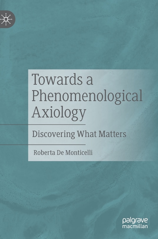 Couverture_Towards a Phenomenological Axiology