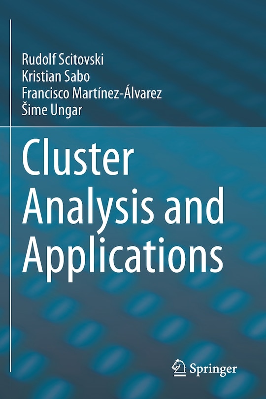 Front cover_Cluster Analysis and Applications